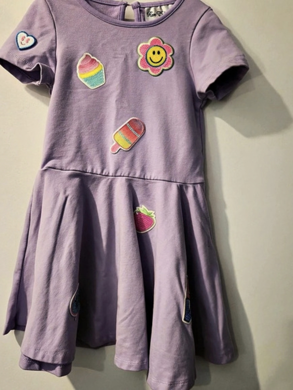 Rare Editions Girls Purple Applique Dress Size 6